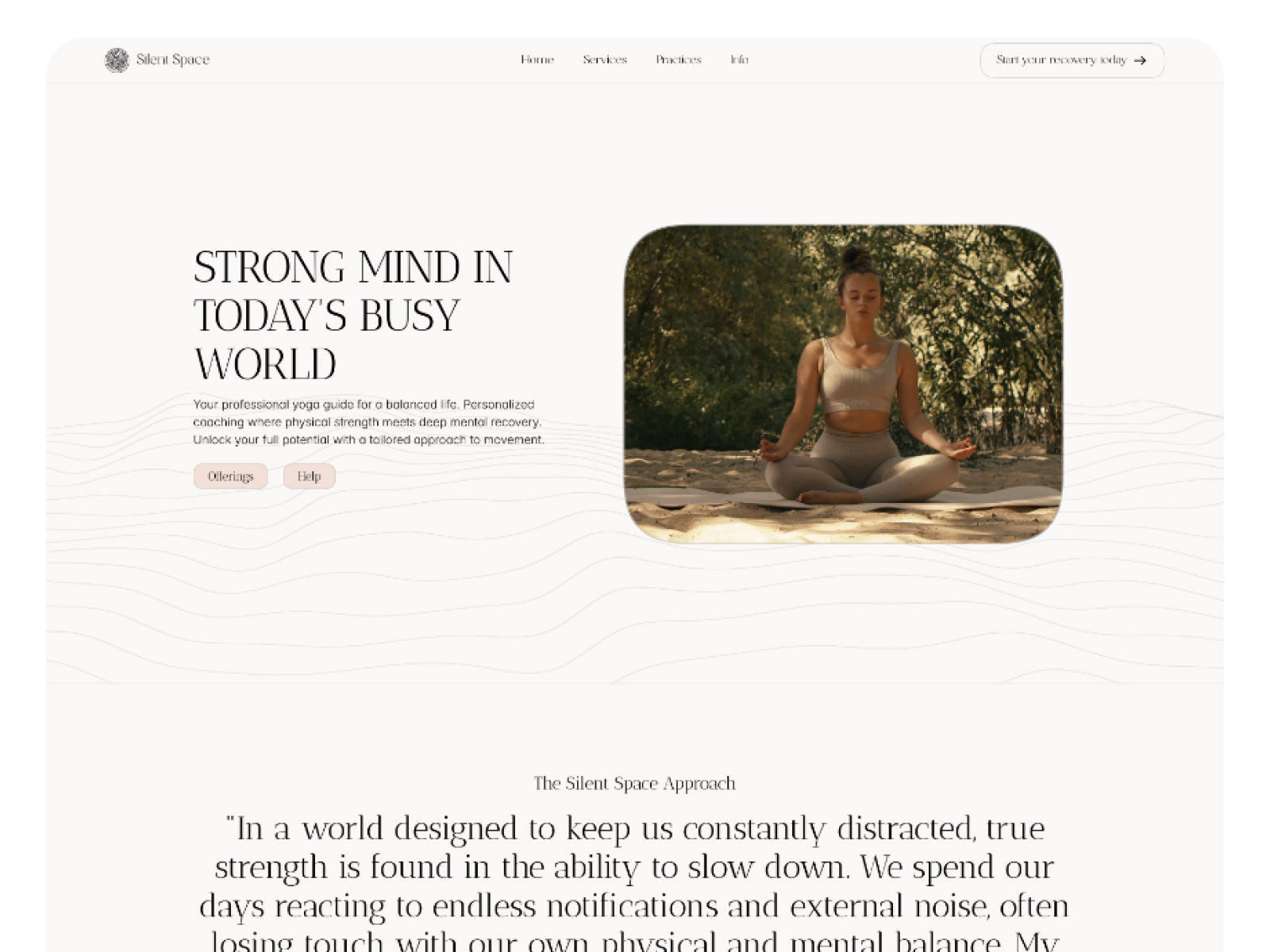 Screenshot 1 of Silent Space Yoga