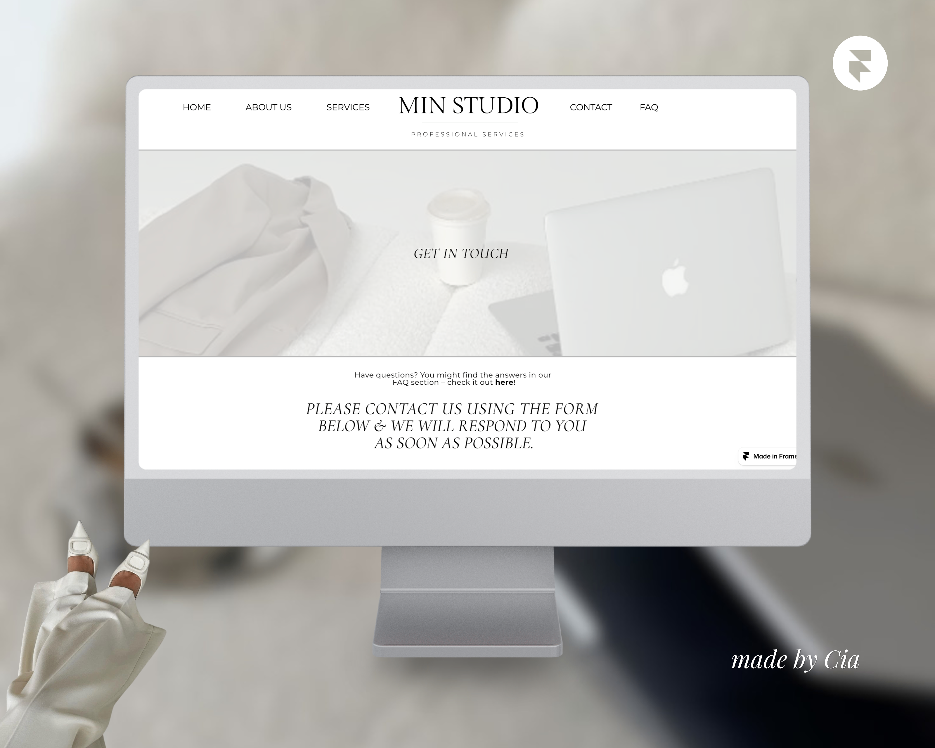 Screenshot 1 of Simple Contact Page