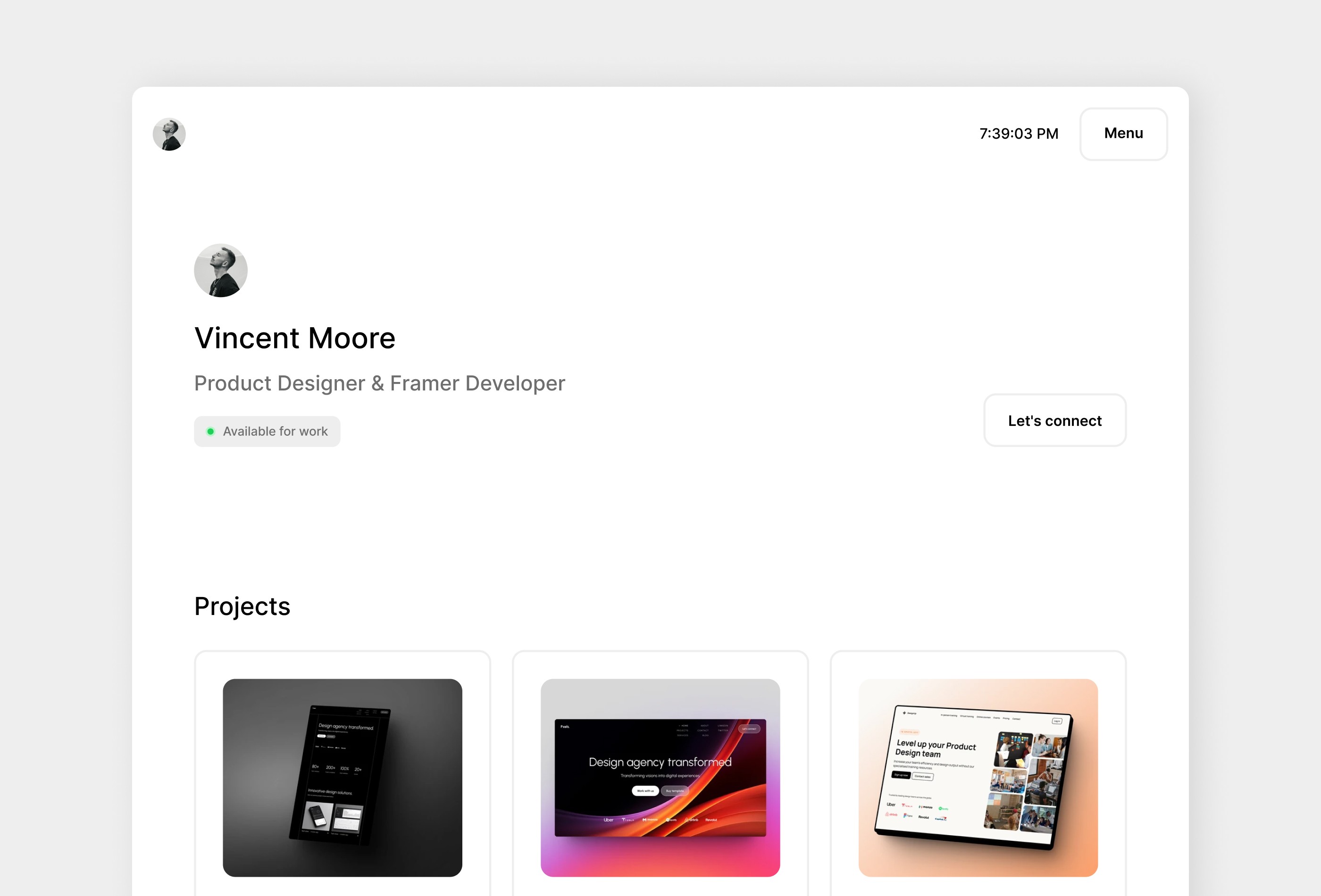 Screenshot 3 of SimpleFolio