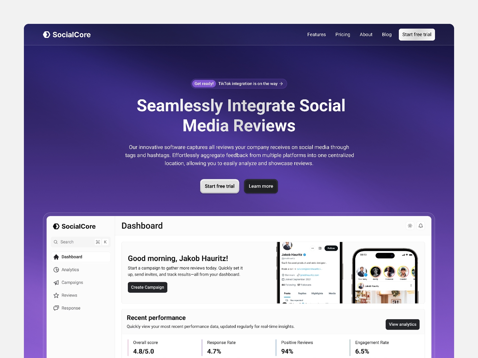 Screenshot 2 of SocialCore