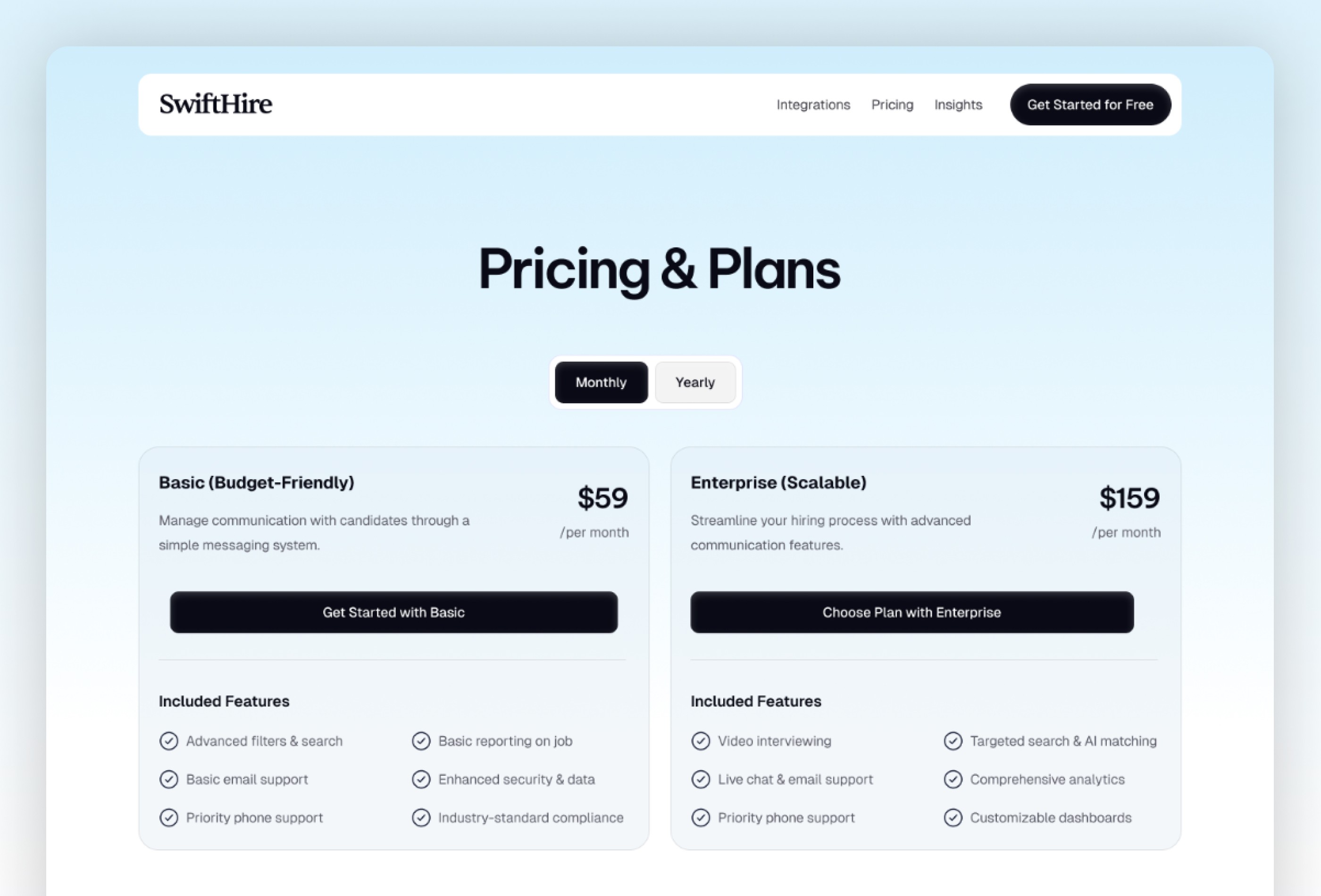 Screenshot 2 of SwiftHire