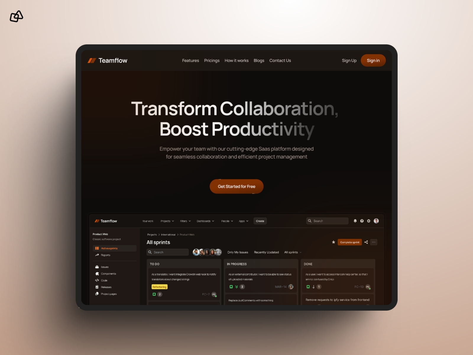 Screenshot 1 of Teamflow