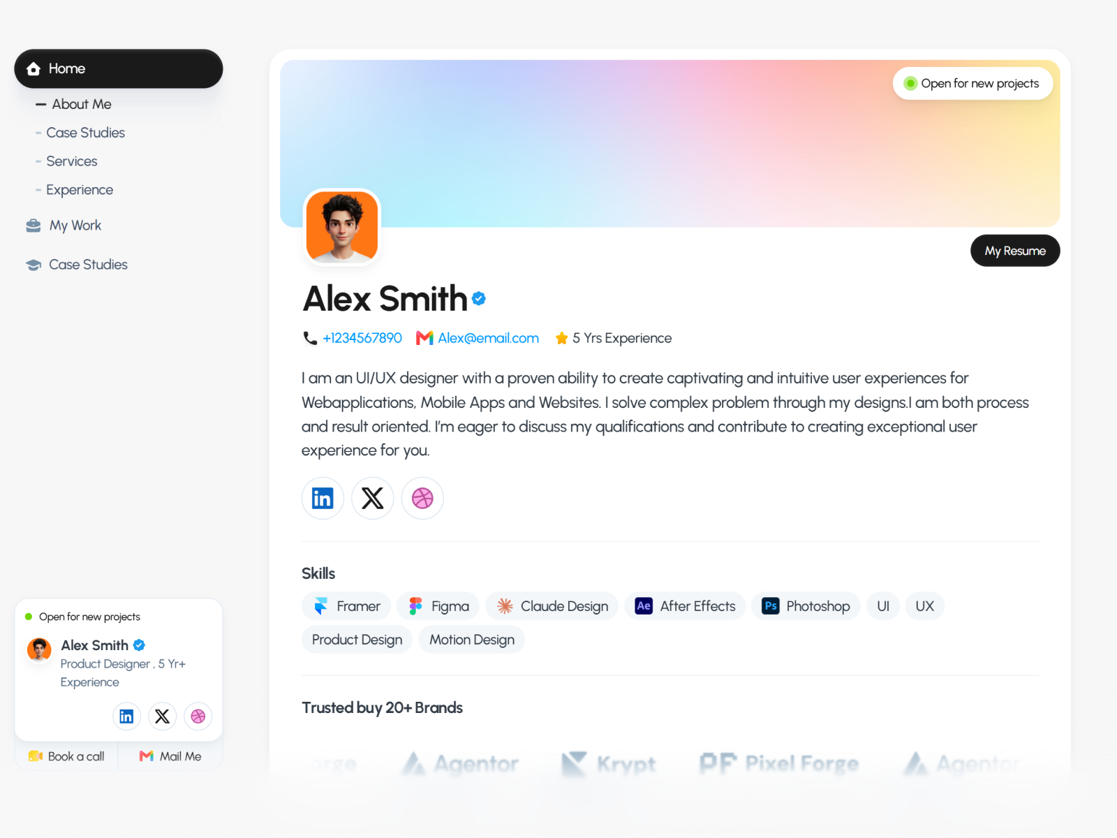 Screenshot 1 of The Socialfolio