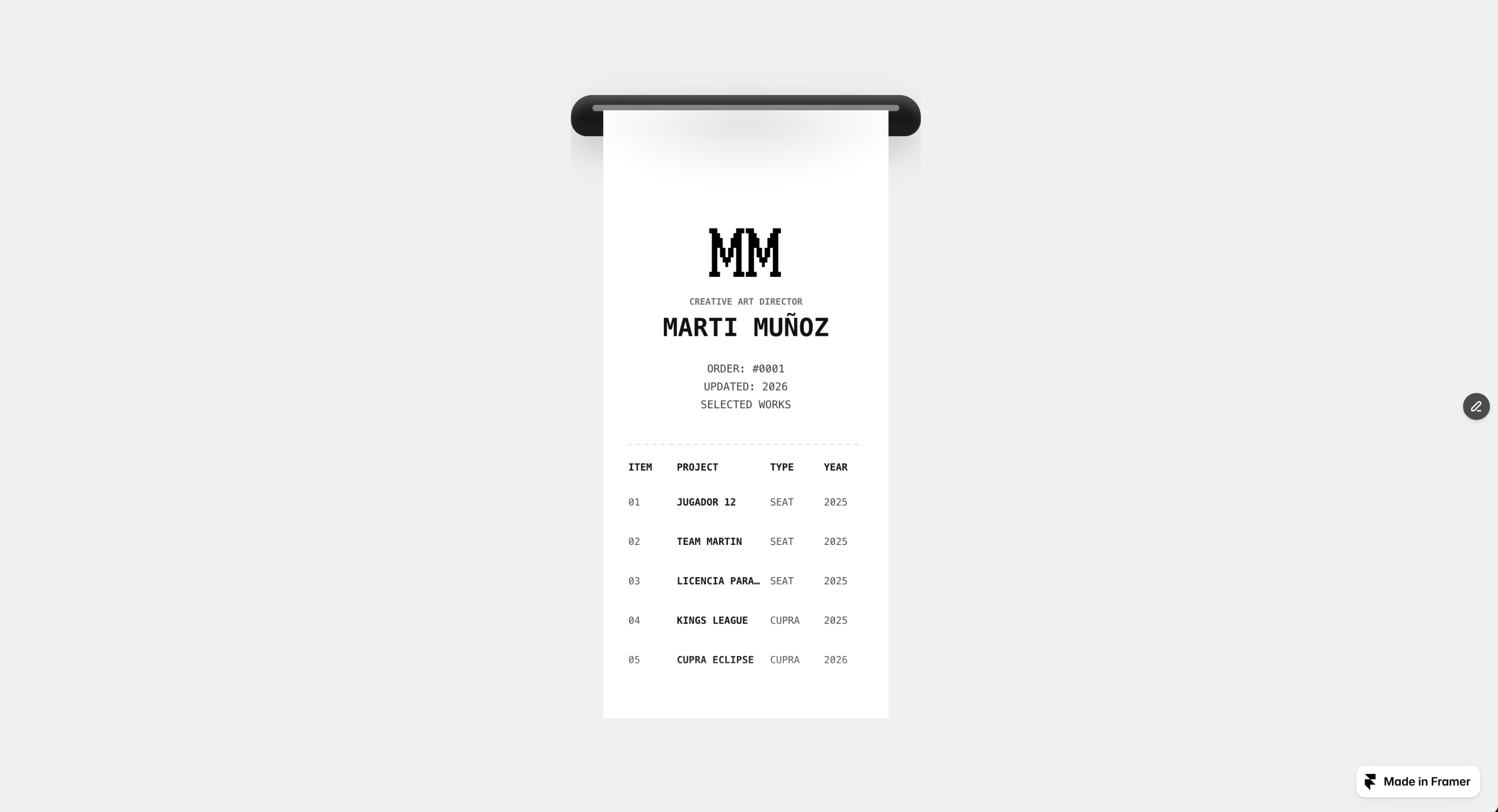 Screenshot 1 of Ticket Porfolio