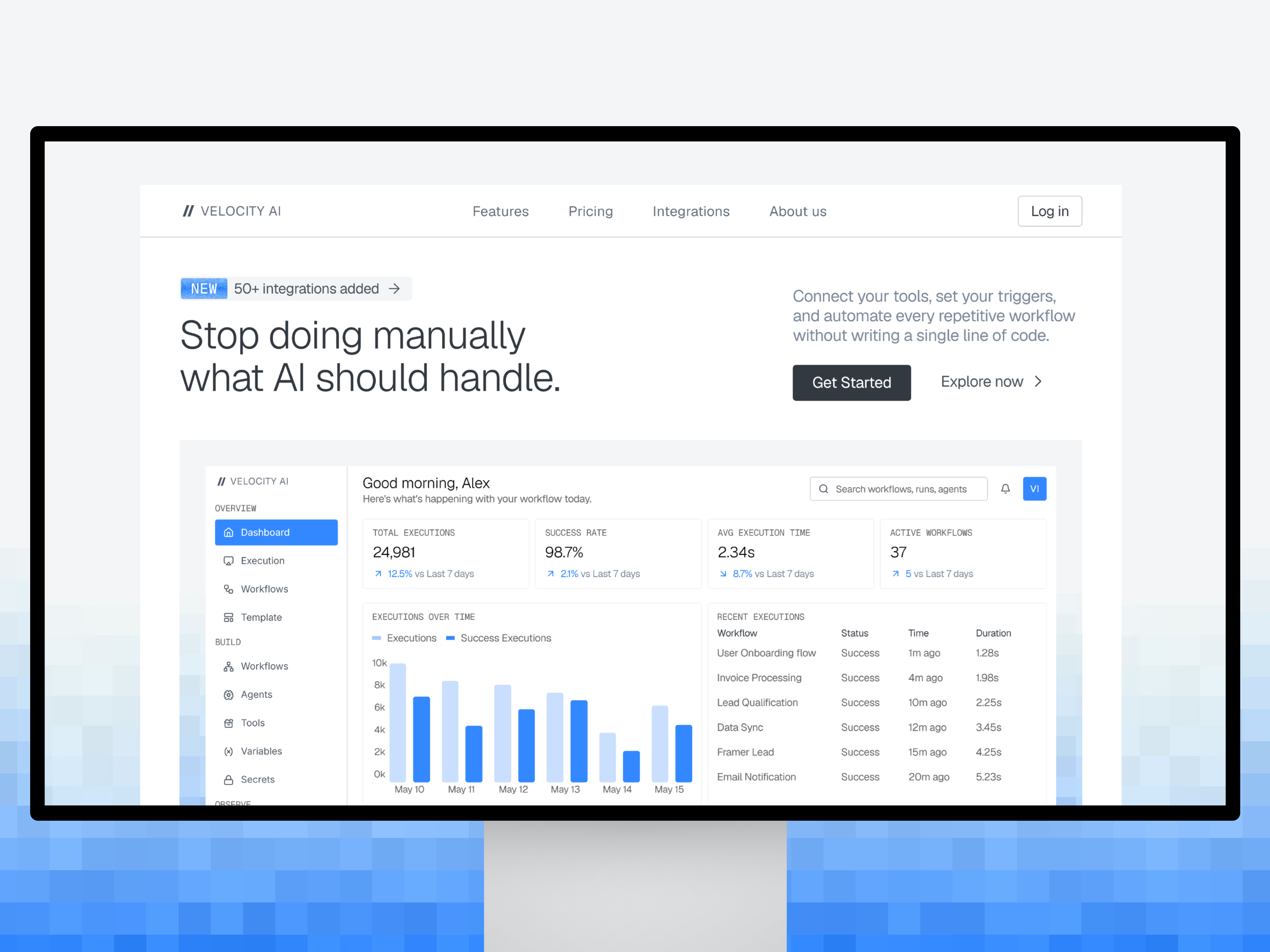 Screenshot 1 of Velocityai Template