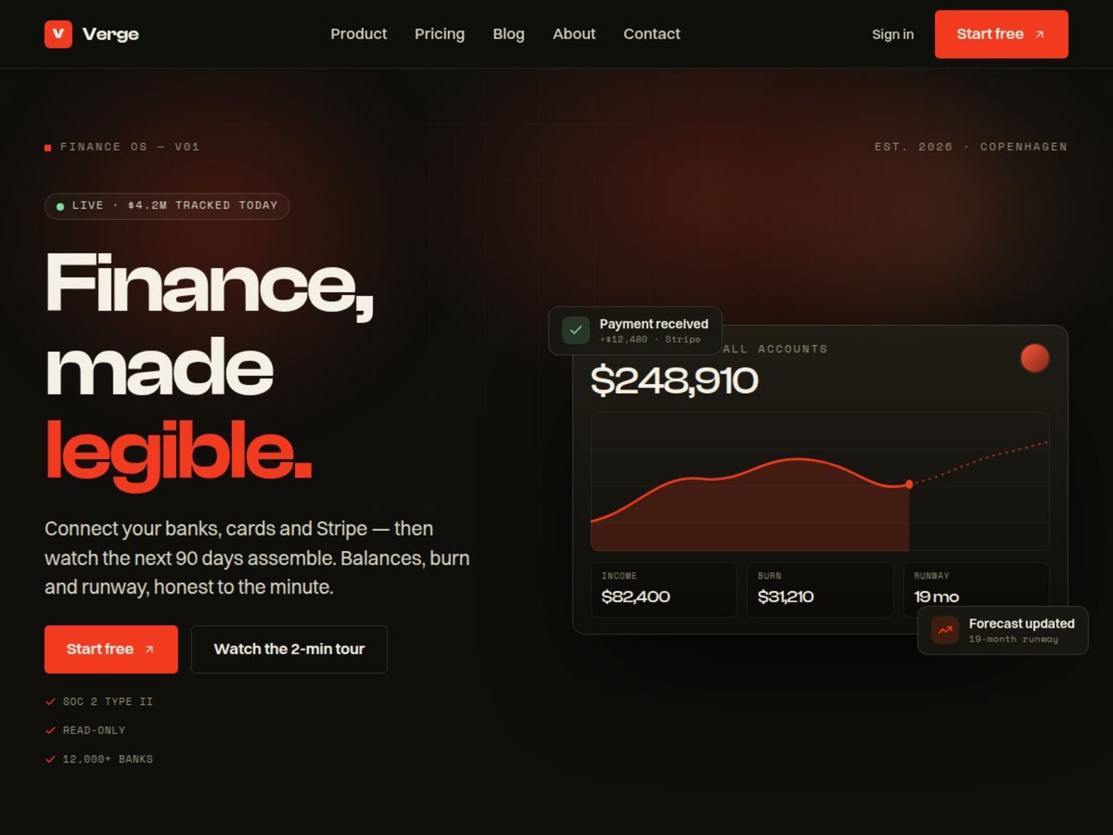 Screenshot 1 of Verge template