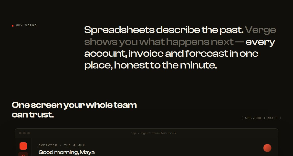 Screenshot 2 of Verge template