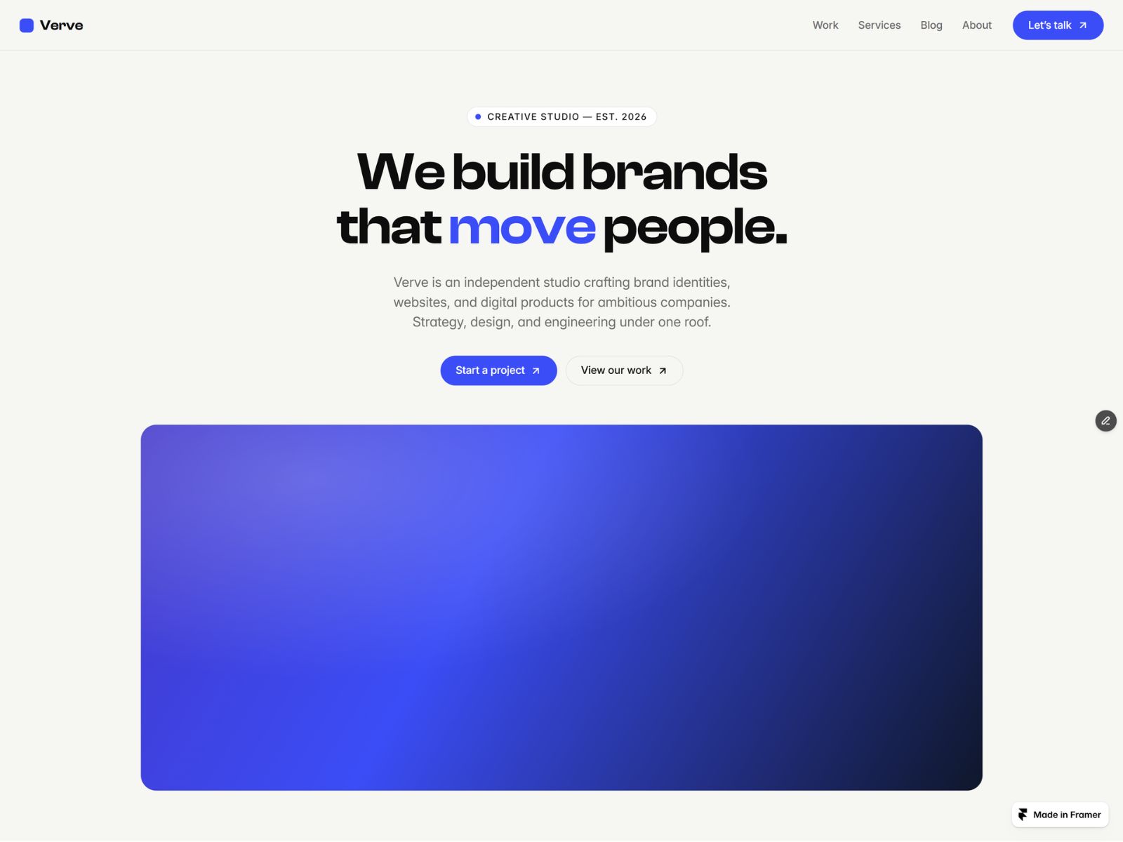 Screenshot 1 of VerveAgency