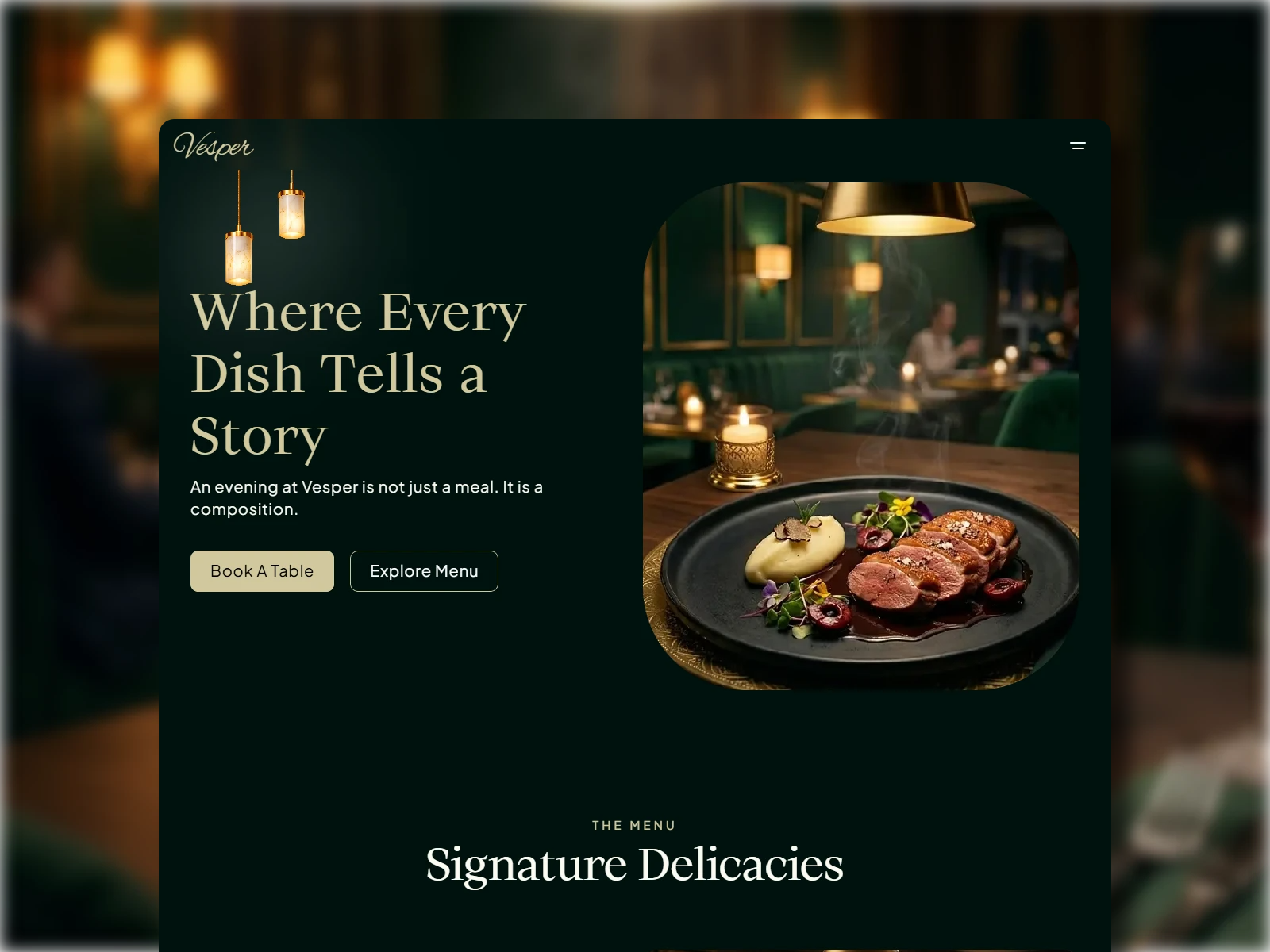Screenshot 1 of Vesper Dine