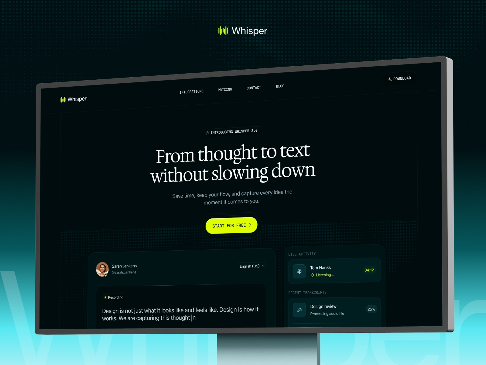 Screenshot 1 of Whisper