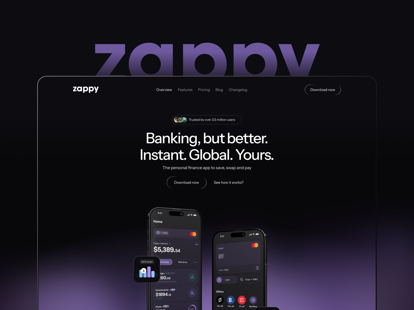 Screenshot 1 of Zappy Wallet