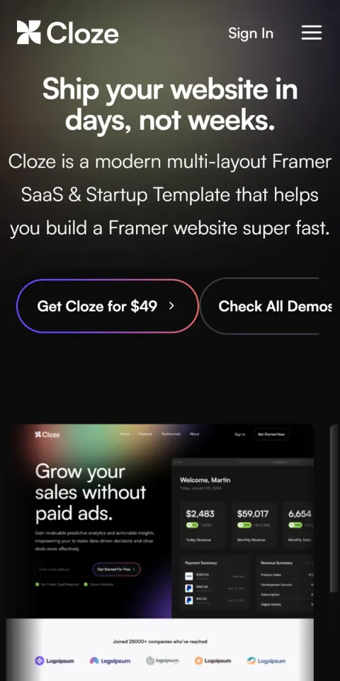 Mobile Screenshot