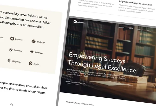Screenshot 2 of AdvocareLawFirm