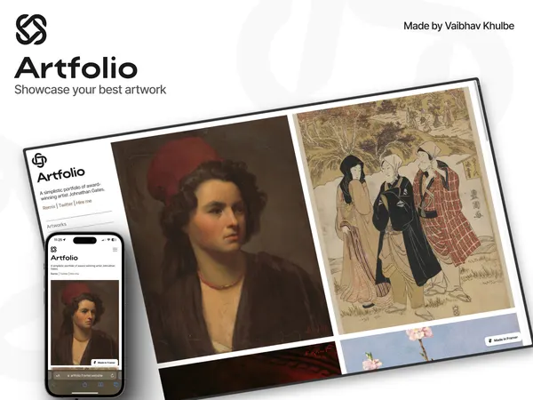 Screenshot 1 of Artfolio