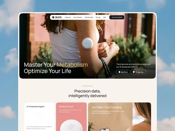 Screenshot 1 of Aura Healthtech App