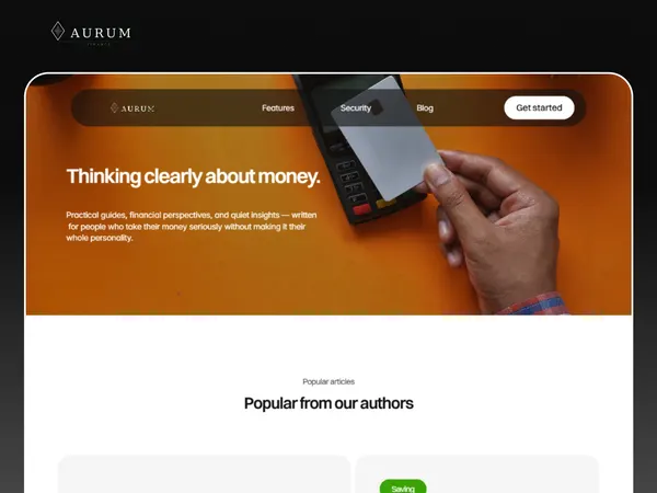 Screenshot 3 of Aurum template