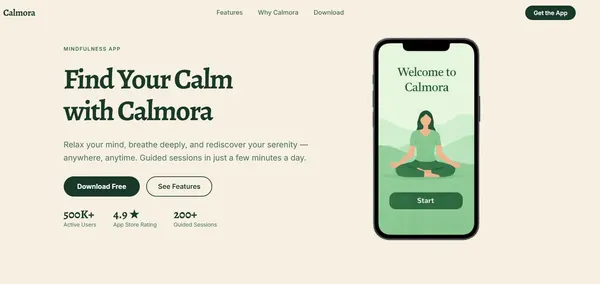 Screenshot 1 of Calmora Meditation