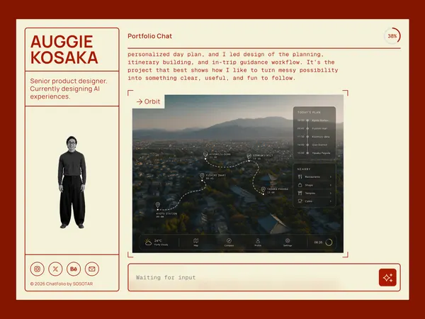Screenshot 1 of ChatFolio