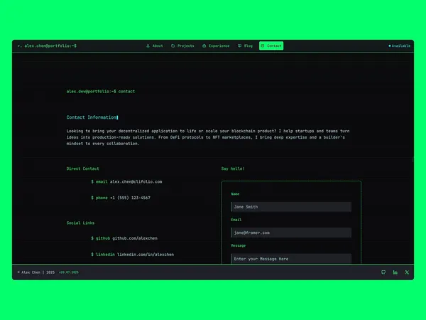 Screenshot 4 of CLIfolio
