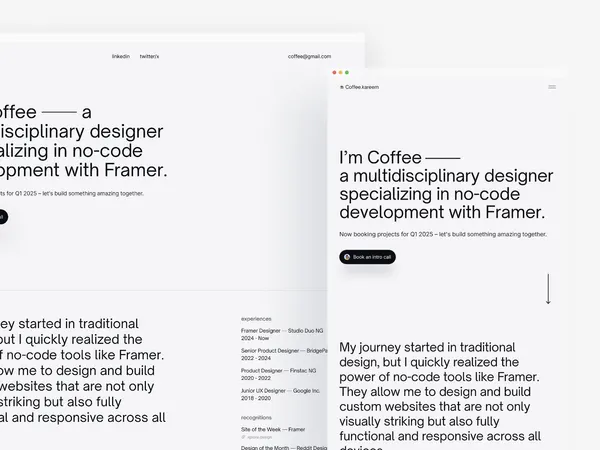 Screenshot 1 of Coffee folio
