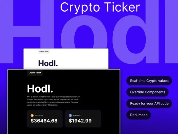 Screenshot 1 of Crypto Ticker - Hodl