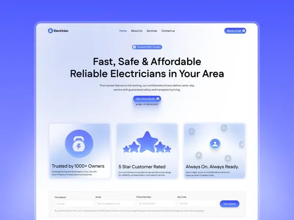 Screenshot 1 of Electrician Service