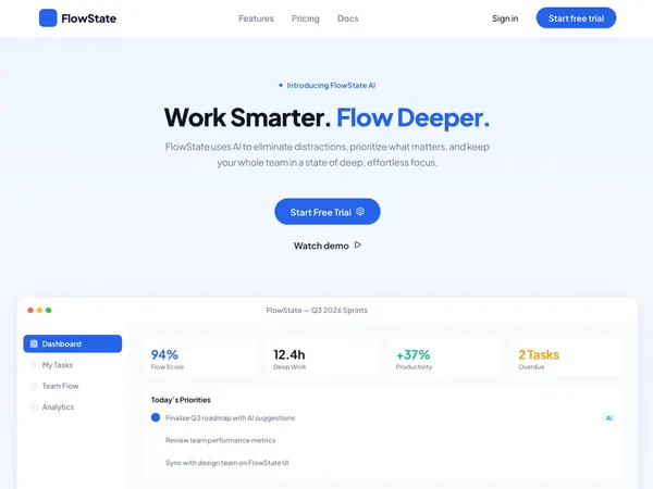 Screenshot 1 of FlowState7