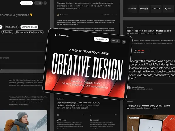 Screenshot 2 of Framefolio Studio