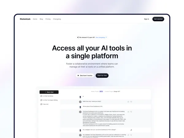 Screenshot 1 of Momentum