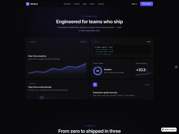 Screenshot 3 of Nimbus Dashboard App