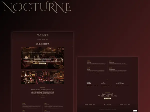 Screenshot 1 of Nocturne Template
