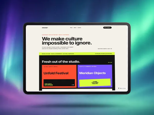 Screenshot 1 of OrvaneDesign