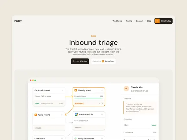 Screenshot 1 of Parley Agent