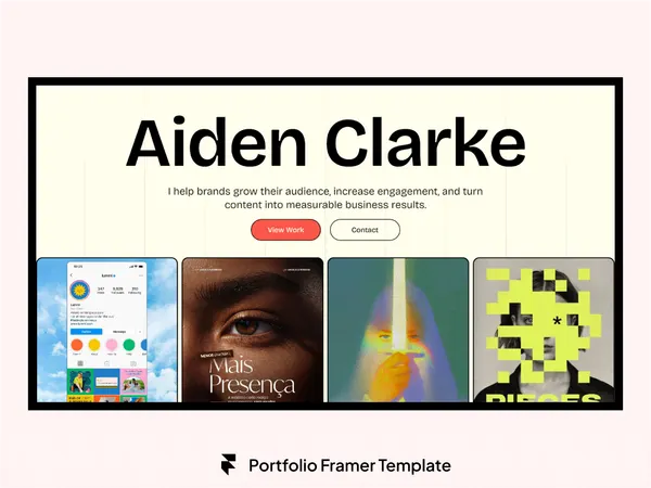 Screenshot 1 of Designer Portfolios