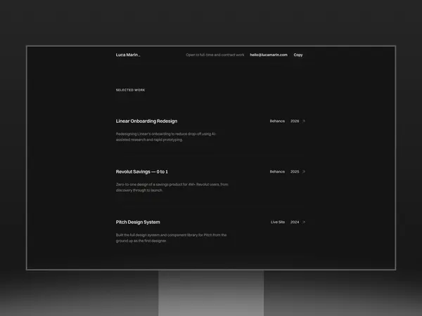 Screenshot 3 of Promptfolio Noir