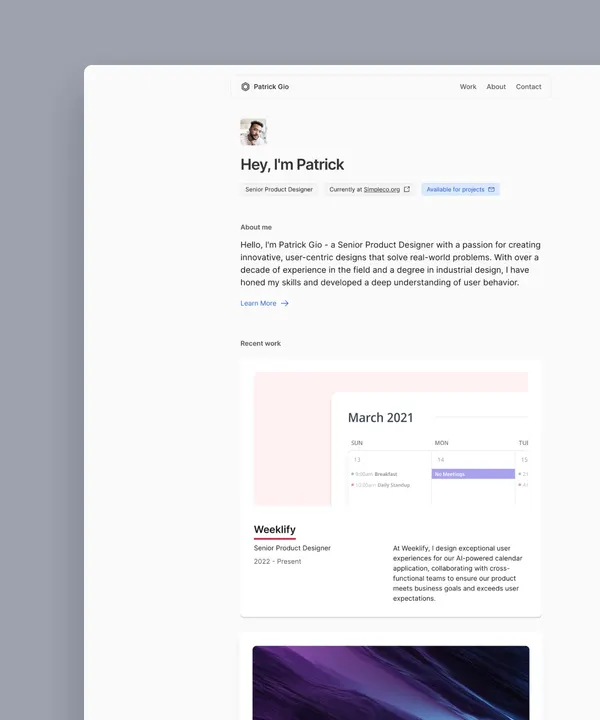 Screenshot 1 of Purefolio