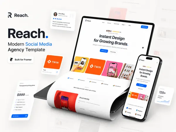 Screenshot 1 of Reach Template
