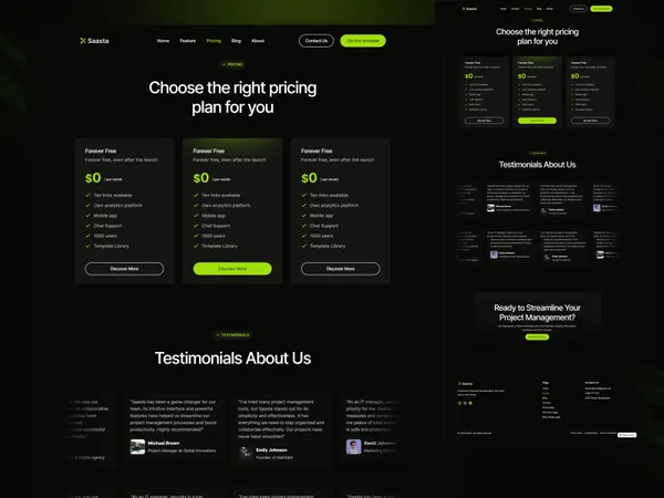 Screenshot 2 of Saata Website