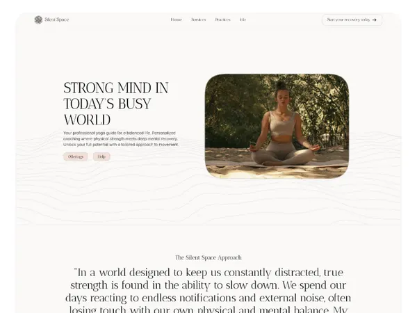 Screenshot 1 of Silent Space Yoga