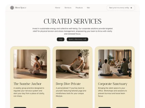 Screenshot 2 of Silent Space Yoga