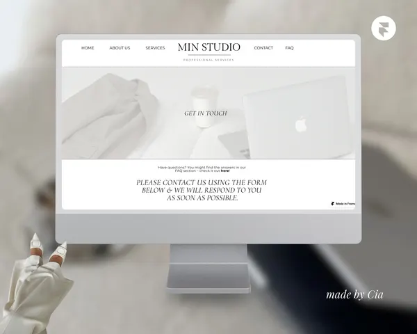 Screenshot 1 of Simple Contact Page