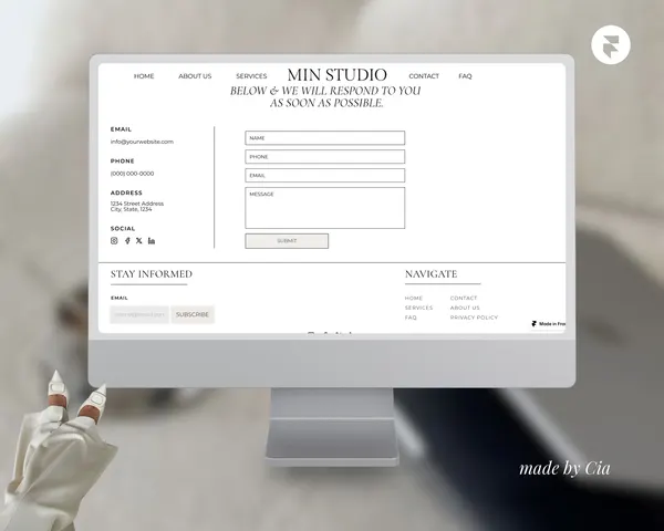Screenshot 2 of Simple Contact Page