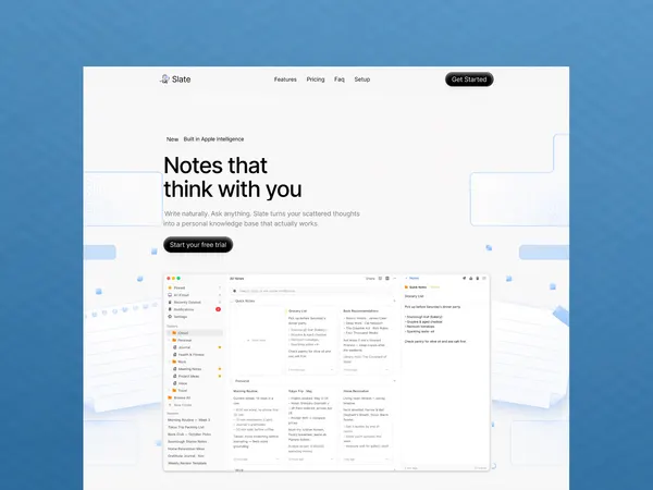 Screenshot 1 of SlateAi