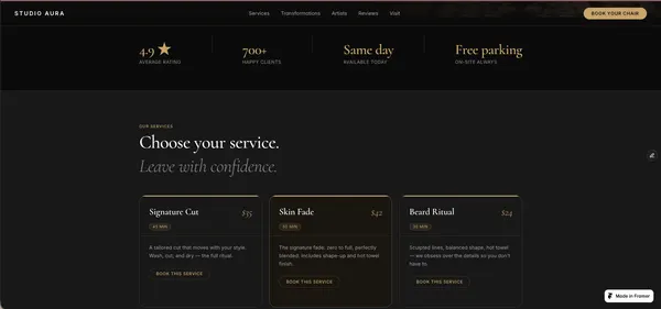 Screenshot 2 of Studio Aura - Salon