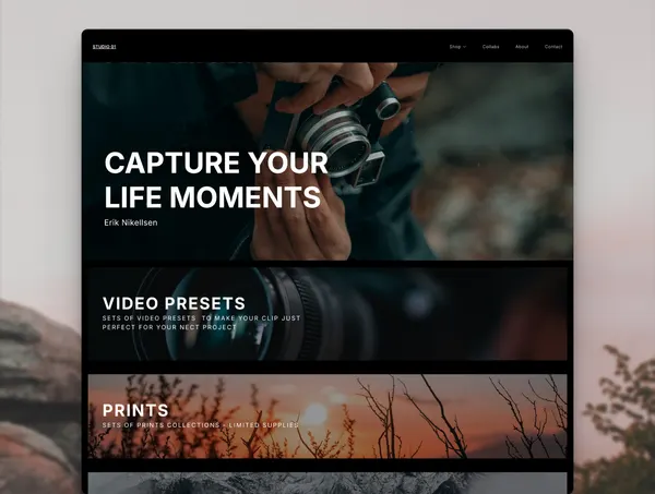 Screenshot 1 of Studio01 Marketplace