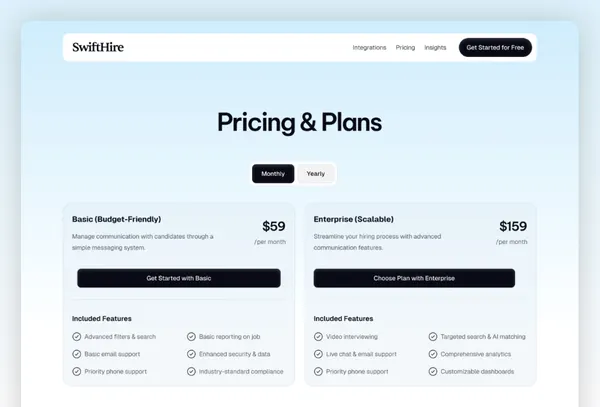Screenshot 2 of SwiftHire