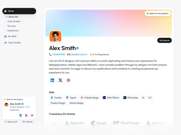 Screenshot 1 of The Socialfolio