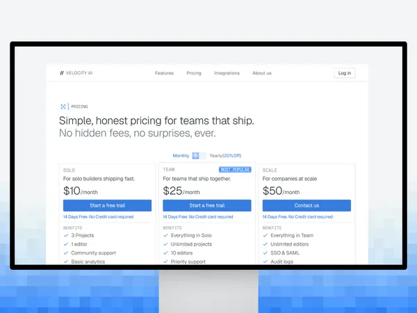 Screenshot 4 of Velocityai Template