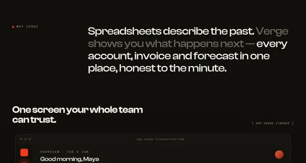 Screenshot 2 of Verge template