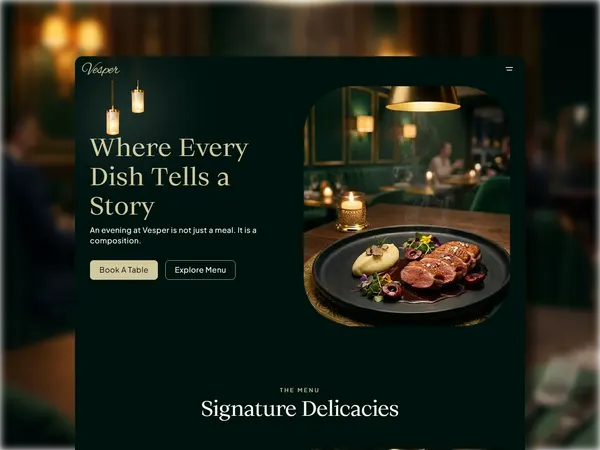 Screenshot 1 of Vesper Dine